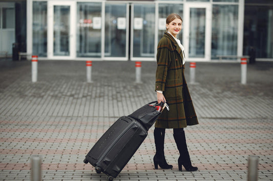Full-grain black leather backpack—hands-free travel companion