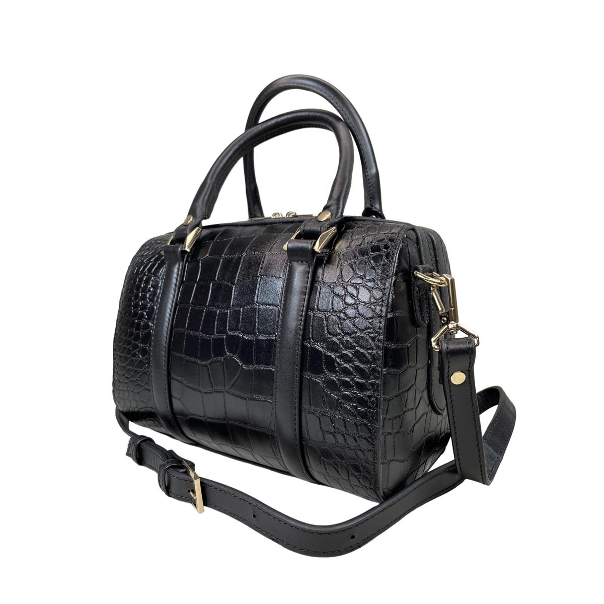 LeatherLuxe - Black Leather Women's Barrel Shoulder Bag - Elevate Your Style Genuine leather Designer Premium leather bag for women leather hobo tote messenger bag Leather Accessories Leather Shop Leather Goods