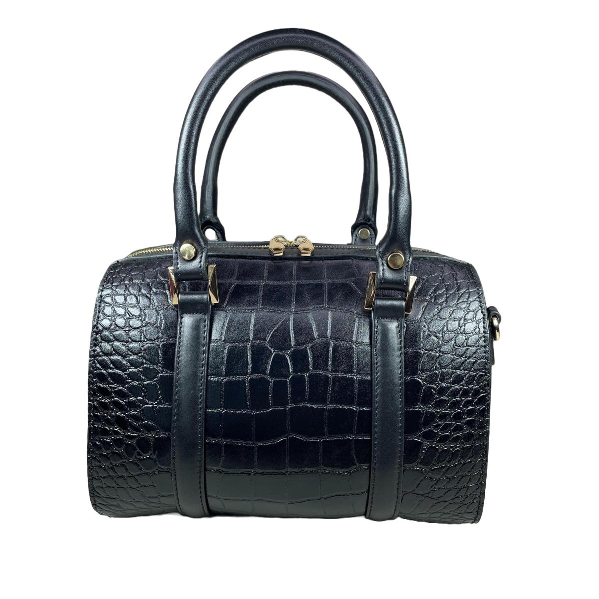 LeatherLuxe - Black Leather Women's Barrel Shoulder Bag - Elevate Your Style Genuine leather Designer Premium leather bag for women leather hobo tote messenger bag Leather Accessories Leather Shop Leather Goods