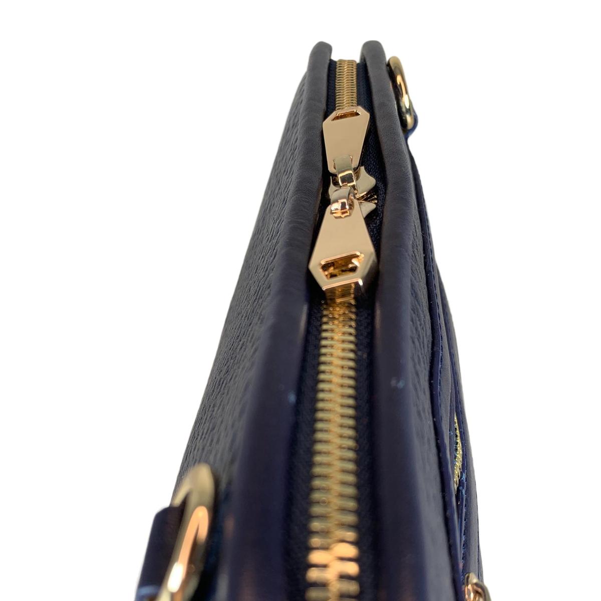 LeatherLuxe - Dark Blue Leather Clutch Bag Shoulder Bag; Crossbody Genuine leather Designer Premium leather bag for women leather hobo tote messenger bag Leather Accessories Leather Shop Leather Goods