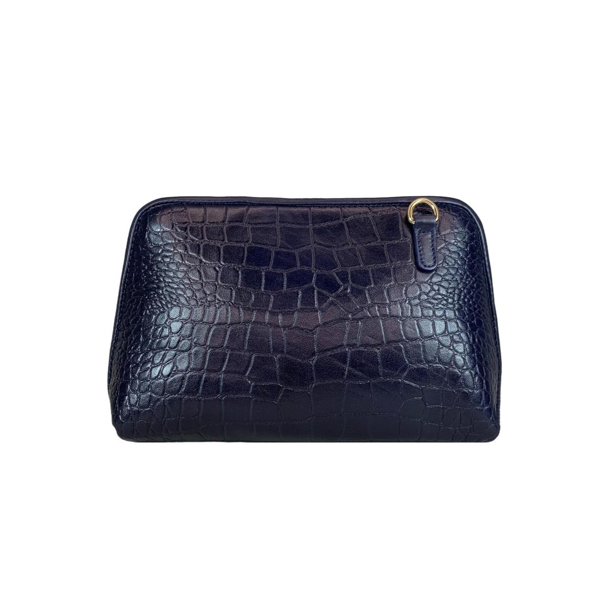 LeatherLuxe - Navy Blue Leather Clutch Bag Shoulder Bag; Crossbody Genuine leather Designer Premium leather bag for women leather hobo tote messenger bag Leather Accessories Leather Shop Leather Goods