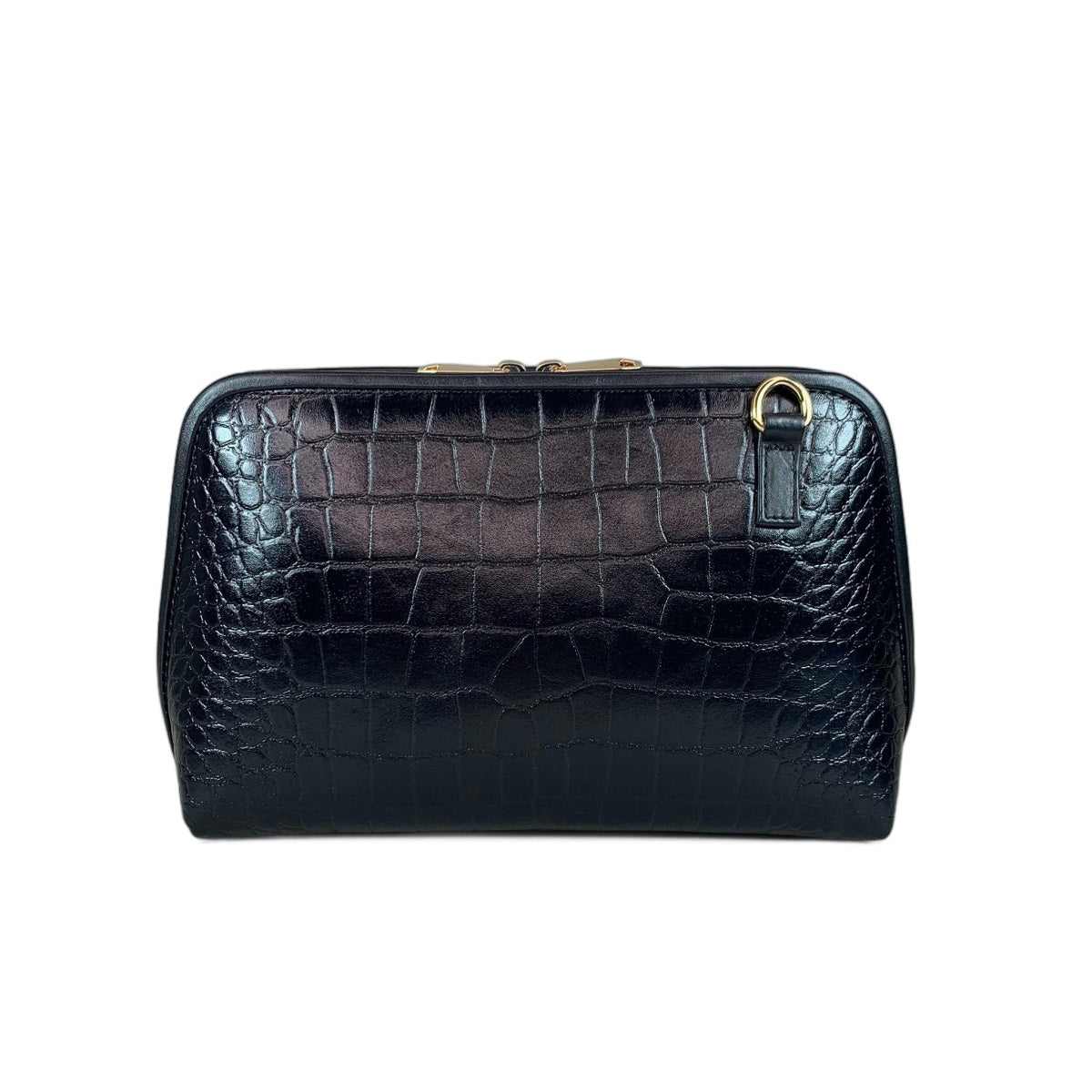 LeatherLuxe - Black Leather Clutch Bag Shoulder Bag; Crossbody, genuine leather clutch bag Handbag