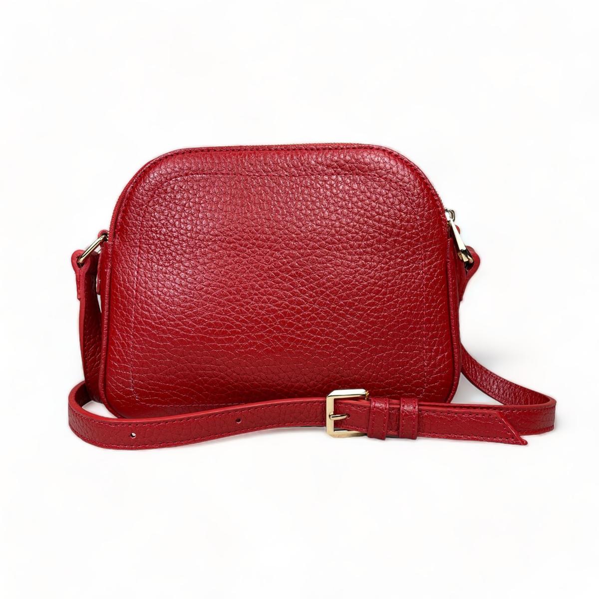 LeatherLuxe - Red Leather Women's Shoulder Bag; Crossbody Genuine leather Designer Premium leather bag for women leather hobo tote messenger bag Leather Accessories Leather Shop Leather Goods