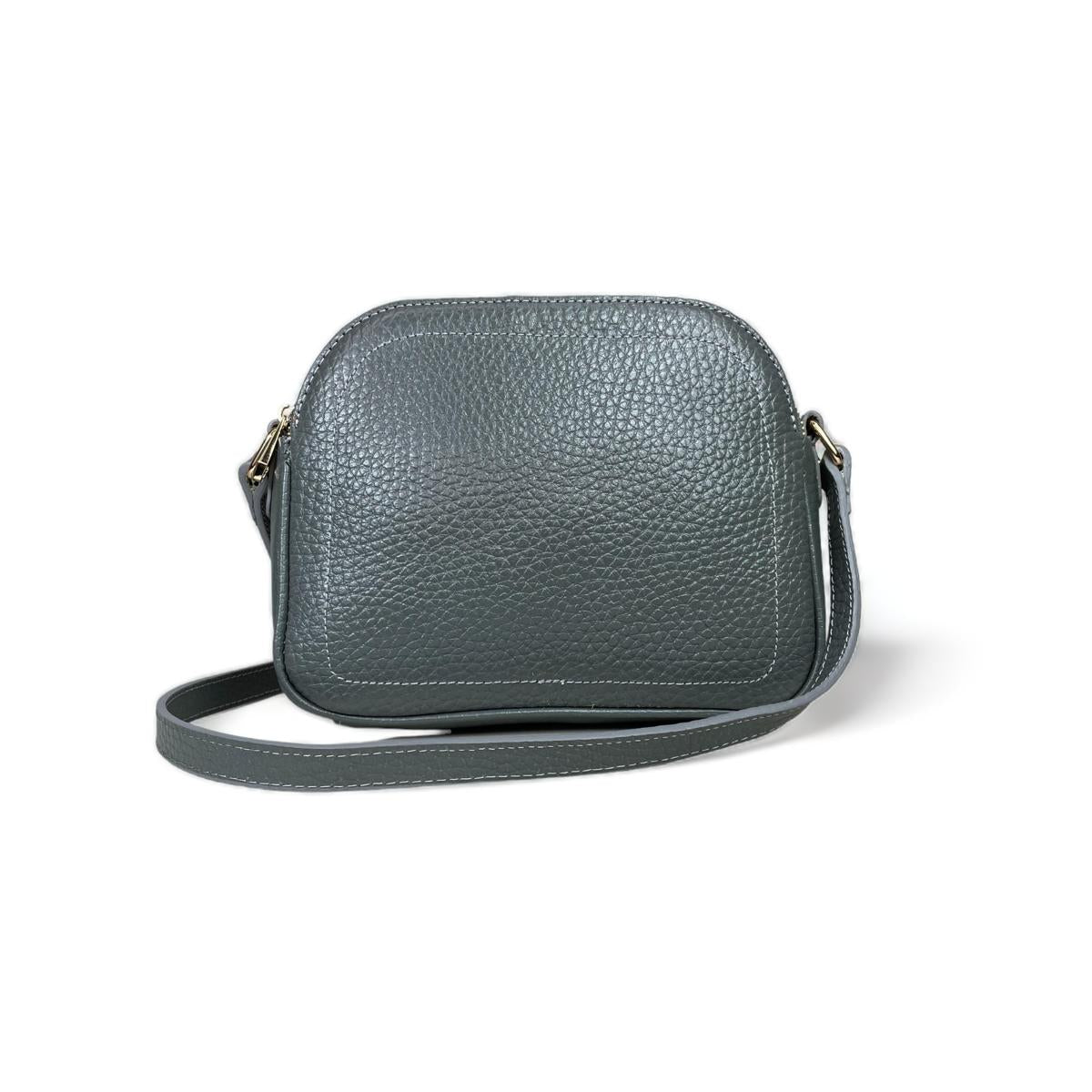 LeatherLuxe - Gray Leather Women's Shoulder Bag; Crossbody Genuine leather Designer Premium leather bag for women leather hobo tote messenger bag Leather Accessories Leather Shop Leather Goods