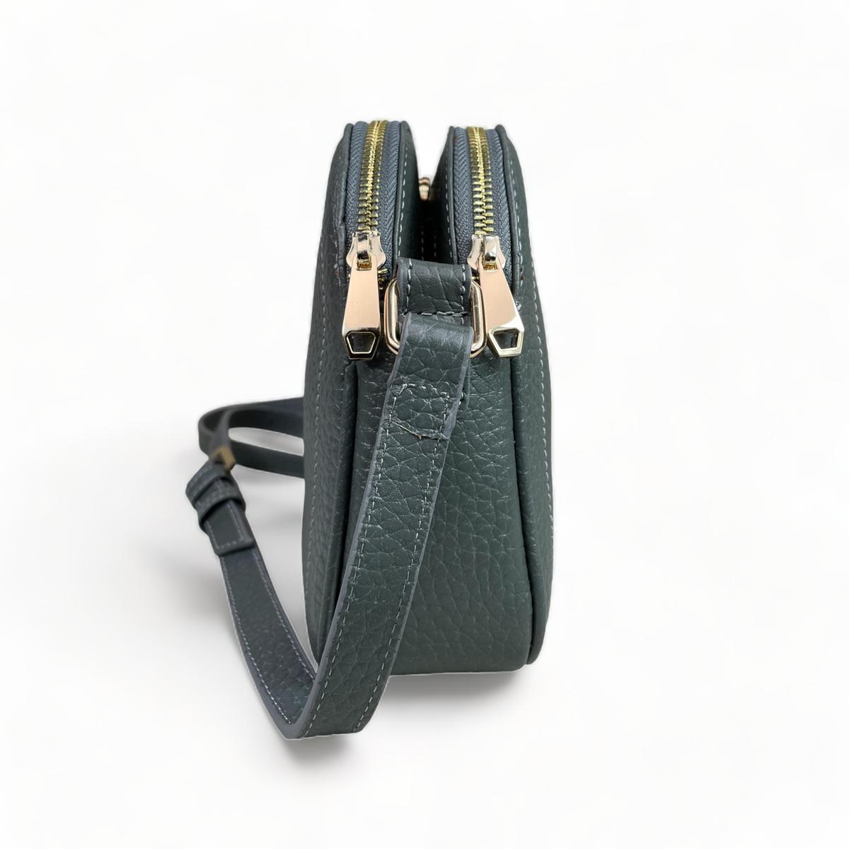 LeatherLuxe - Gray Leather Women's Shoulder Bag; Crossbody Genuine leather Designer Premium leather bag for women leather hobo tote messenger bag Leather Accessories Leather Shop Leather Goods