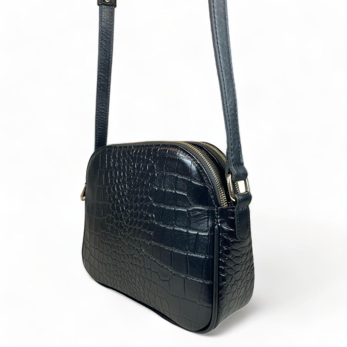 LeatherLuxe - Black Leather Women's Shoulder Bag; Crossbody Genuine leather Designer Premium leather bag for women leather hobo tote messenger bag Leather Accessories Leather Shop Leather Goods