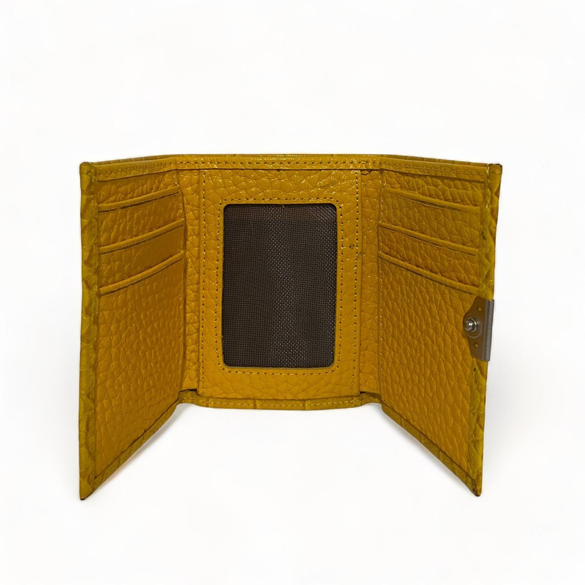 LeatherLuxe - Yellow Leather Women's Wallet and Card Holder; Locker Genuine leather Designer Premium leather bag for women leather hobo tote messenger bag Leather Accessories Leather Shop Leather Goods