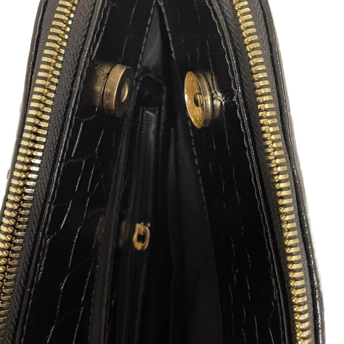 LeatherLuxe - Black Leather Office Bag: Functional Shoulder Bag; Crocodile Style Genuine leather Designer Premium leather bag for women leather hobo tote messenger bag Leather Accessories Leather Shop Leather Goods