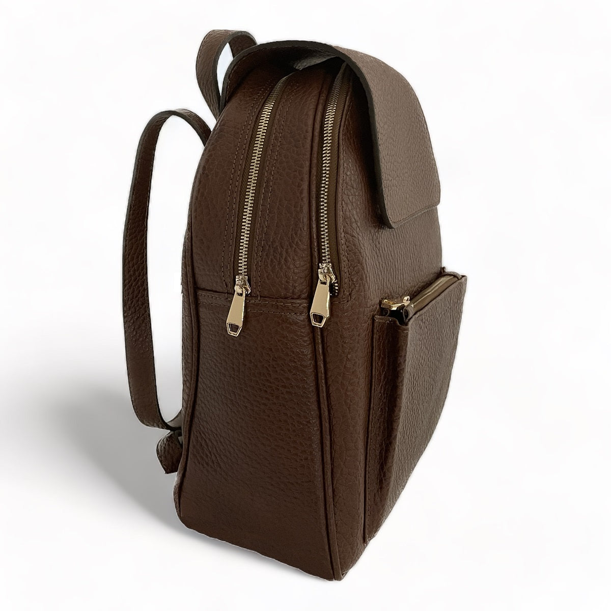LeatherLuxe - Brown Leather Women's Backpack 
