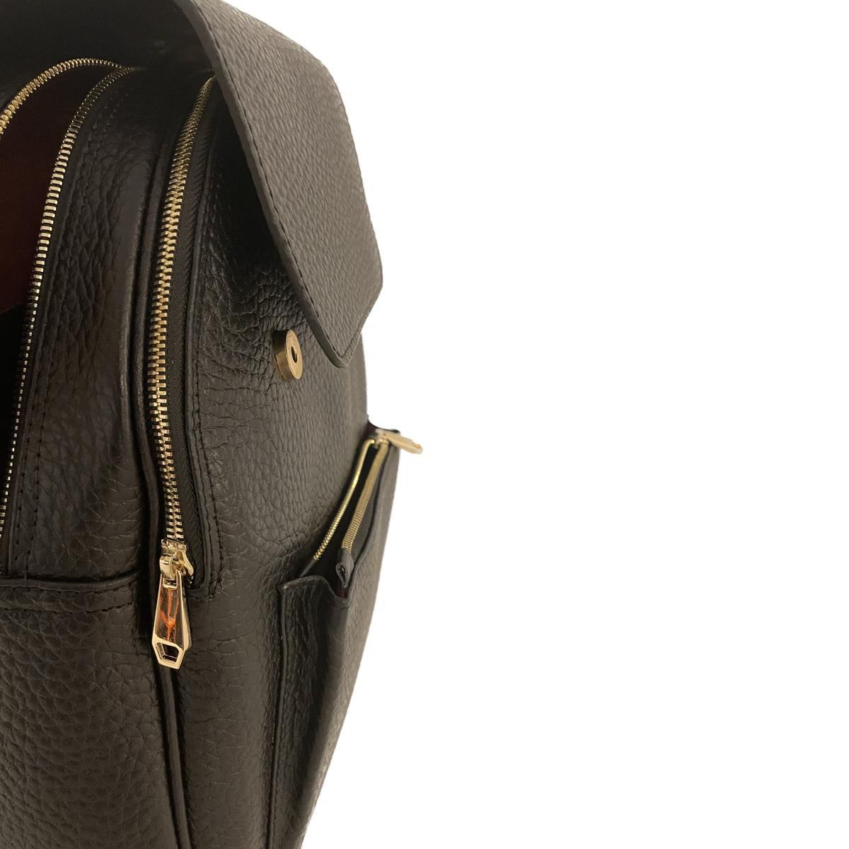 black leather backpack australia womens Black Leather Women's Backpack – Genuine