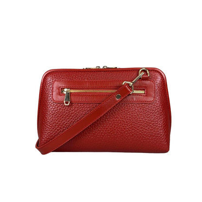 LeatherLuxe - Red Leather Clutch Bag Shoulder Bag; Crossbody Genuine leather Designer Premium leather bag for women leather hobo tote messenger bag Leather Accessories Leather Shop Leather Goods