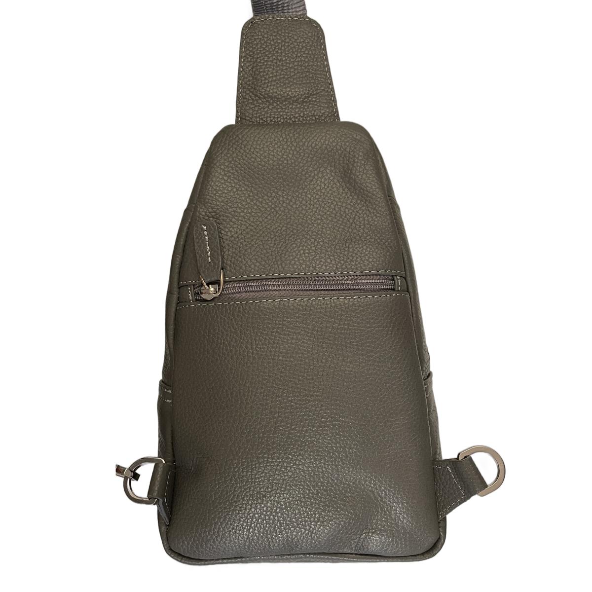 LeatherLuxe - Genuine Leather Unisex Sling Bag Shoulder 