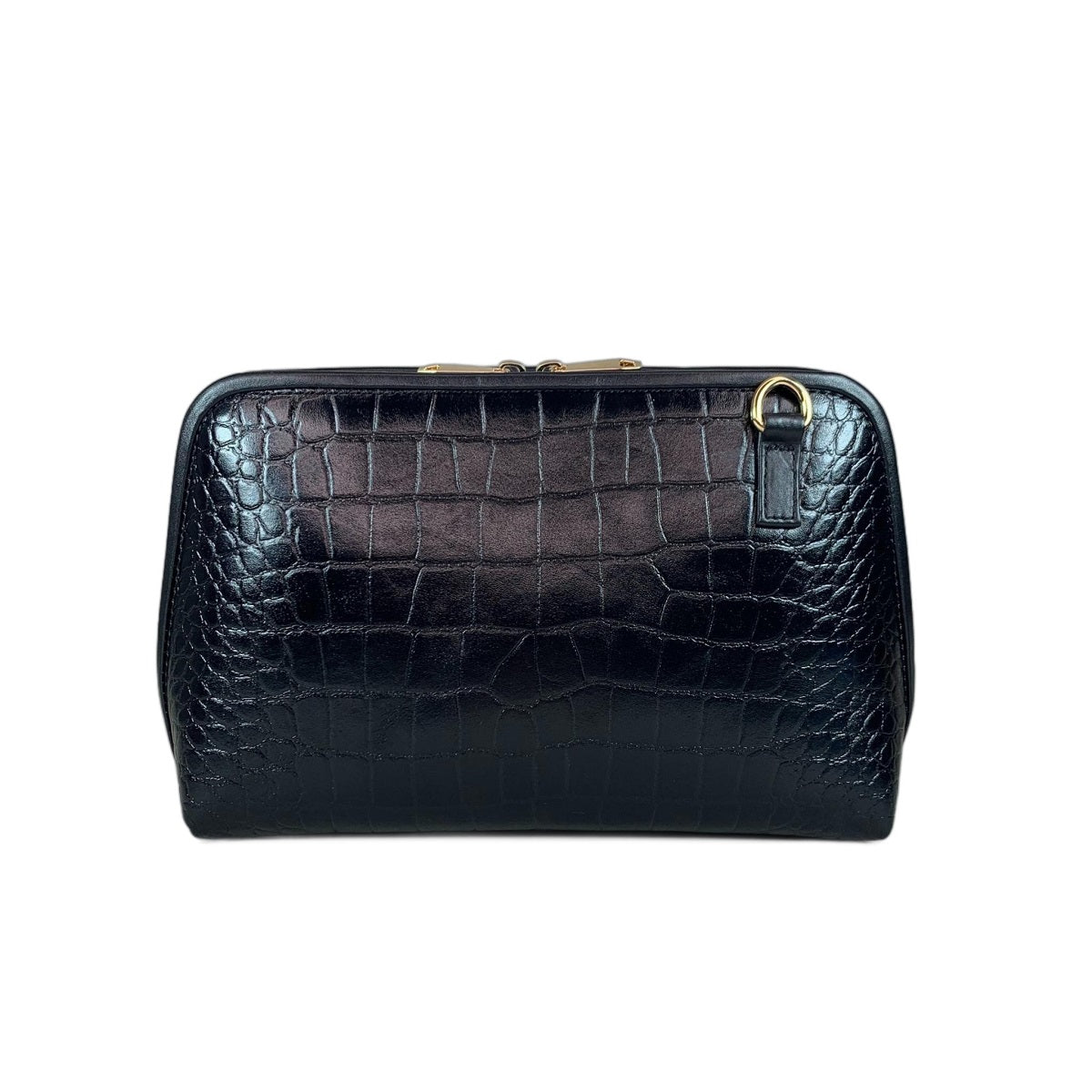 LeatherLuxe - Black Leather Clutch Bag Shoulder Bag; Crossbody, genuine leather clutch bag Handbag
