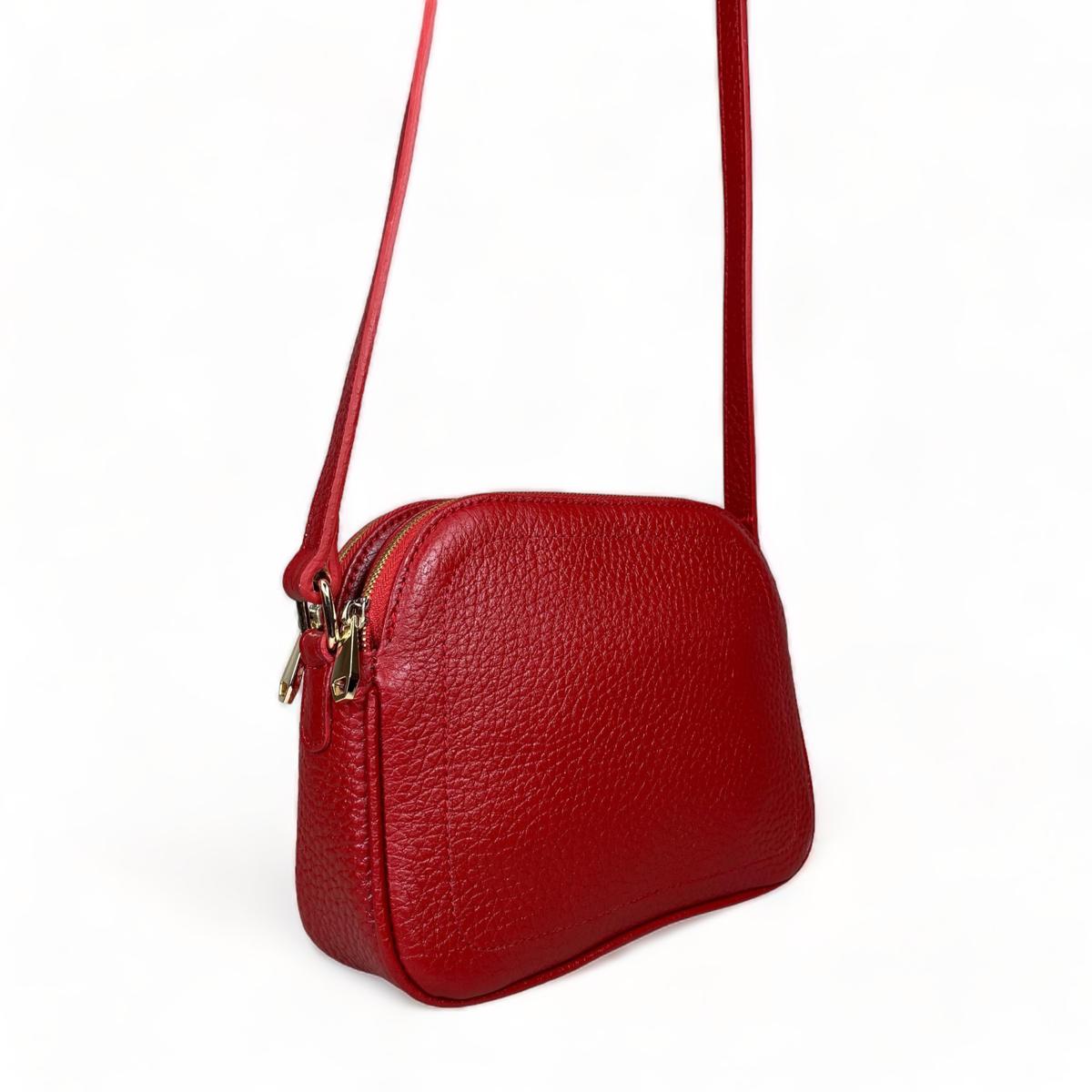 LeatherLuxe - Red Leather Women's Shoulder Bag; Crossbody Genuine leather Designer Premium leather bag for women leather hobo tote messenger bag Leather Accessories Leather Shop Leather Goods