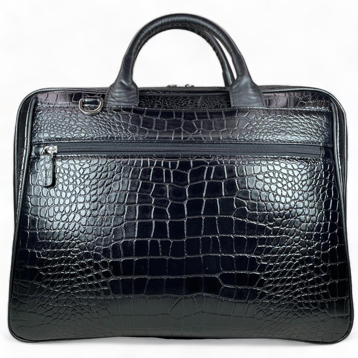 Genuine Crocodile Leather File Laptop Bags