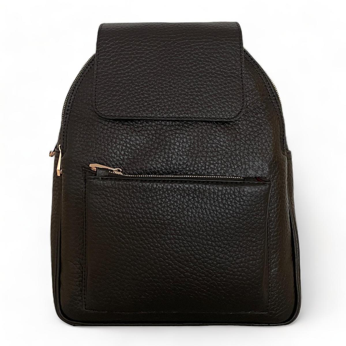 black leather backpack australia womens Black Leather Women's Backpack – Genuine