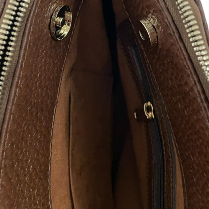 LeatherLuxe - Brown Leather Office Bag: Functional Shoulder Bag Genuine leather Designer Premium leather bag for women leather hobo tote messenger bag Leather Accessories Leather Shop Leather Goods