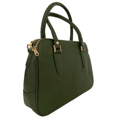 LeatherLuxe - Green Leather Office Bag: Functional Shoulder Bag Genuine leather Designer Premium leather bag for women leather hobo tote messenger bag Leather Accessories Leather Shop Leather Goods