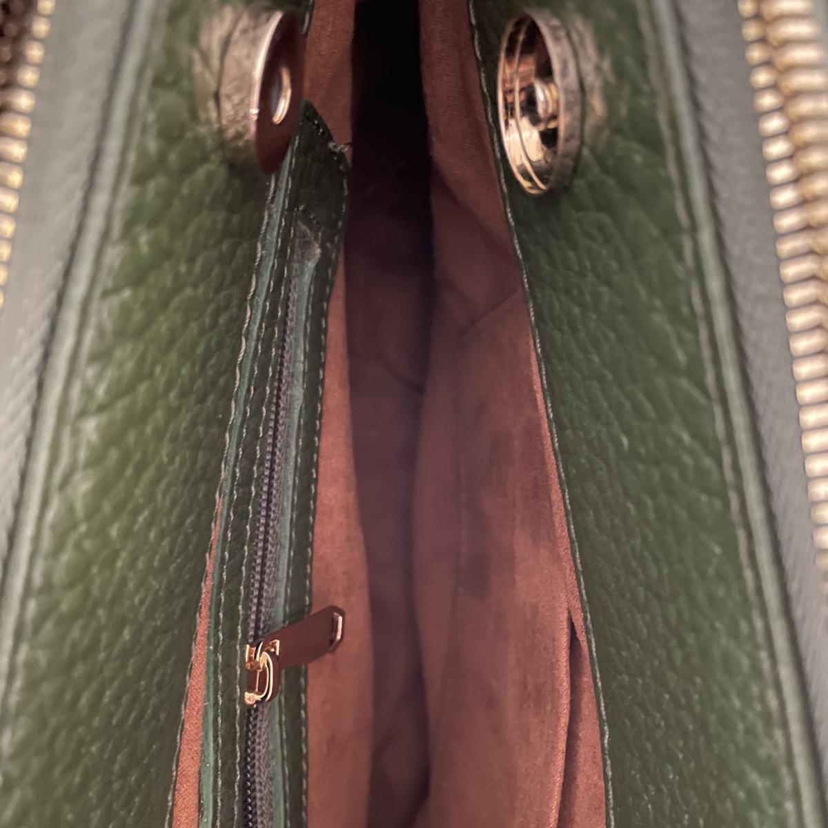 LeatherLuxe - Green Leather Office Bag: Functional Shoulder Bag Genuine leather Designer Premium leather bag for women leather hobo tote messenger bag Leather Accessories Leather Shop Leather Goods