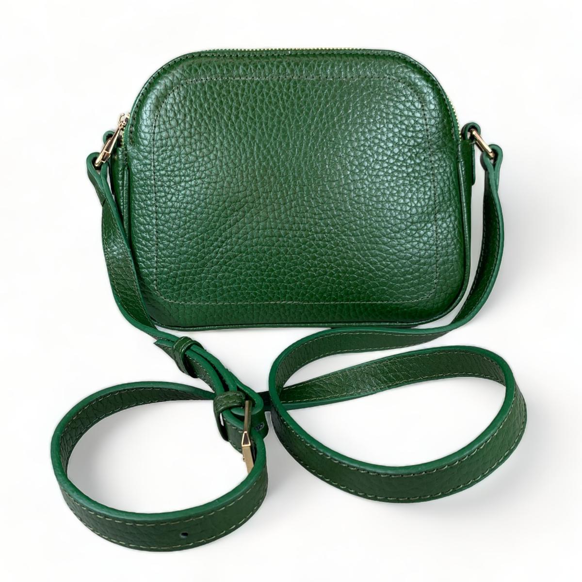 LeatherLuxe - Green Leather Women's Shoulder Bag; Crossbody Genuine leather Designer Premium leather bag for women leather hobo tote messenger bag Leather Accessories Leather Shop Leather Goods